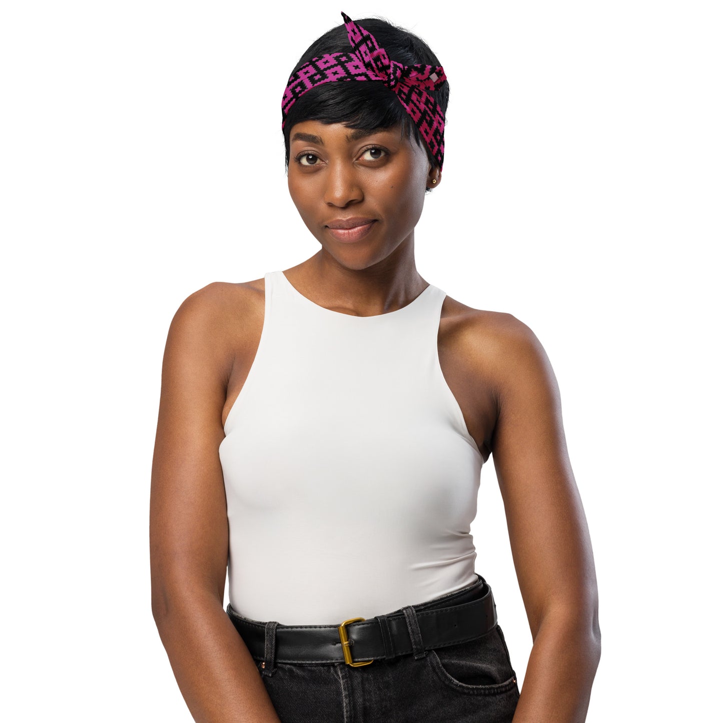 Unbroken Friendship Bandana in Hot Pink