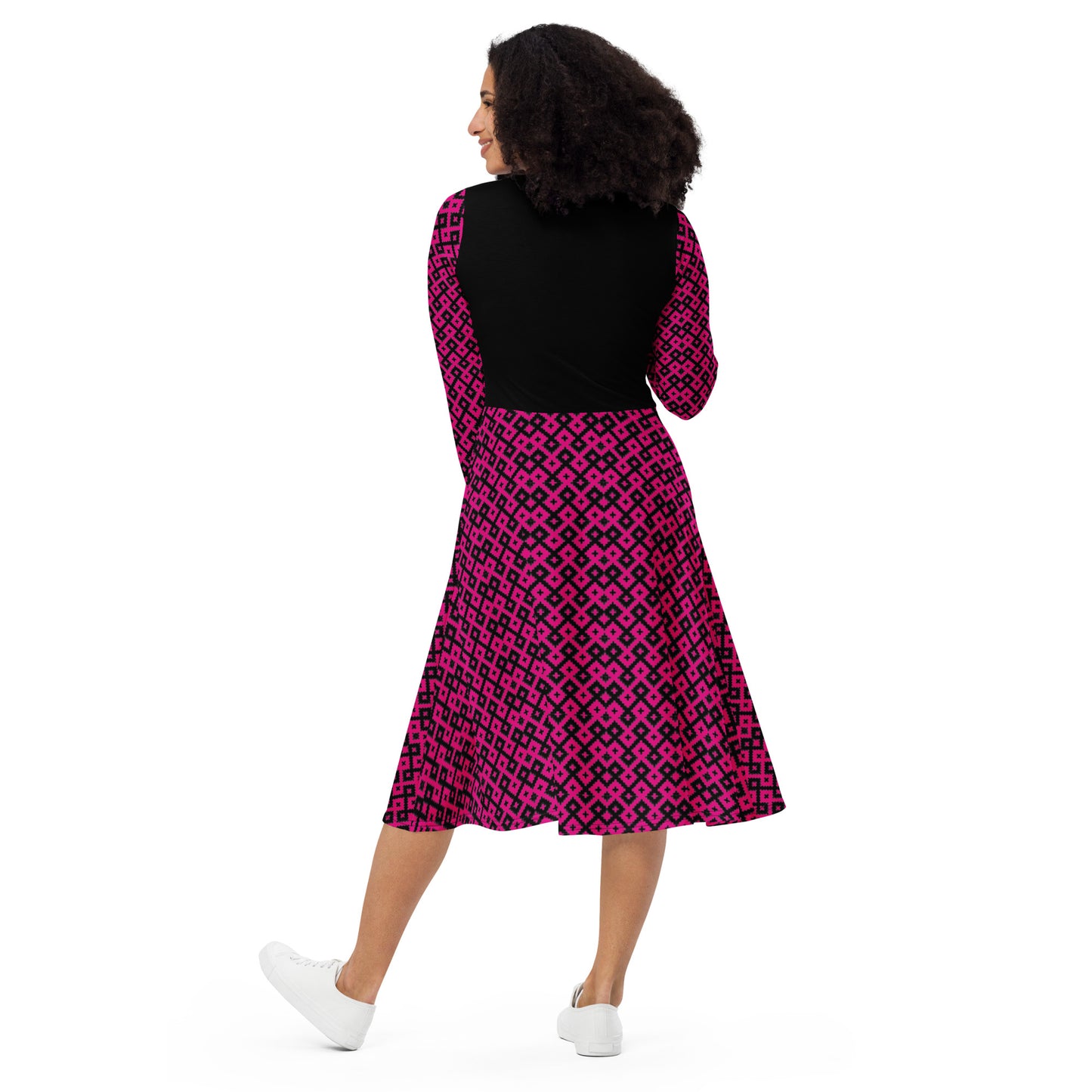 Unbroken Friendship Dress in Brilliant Pink