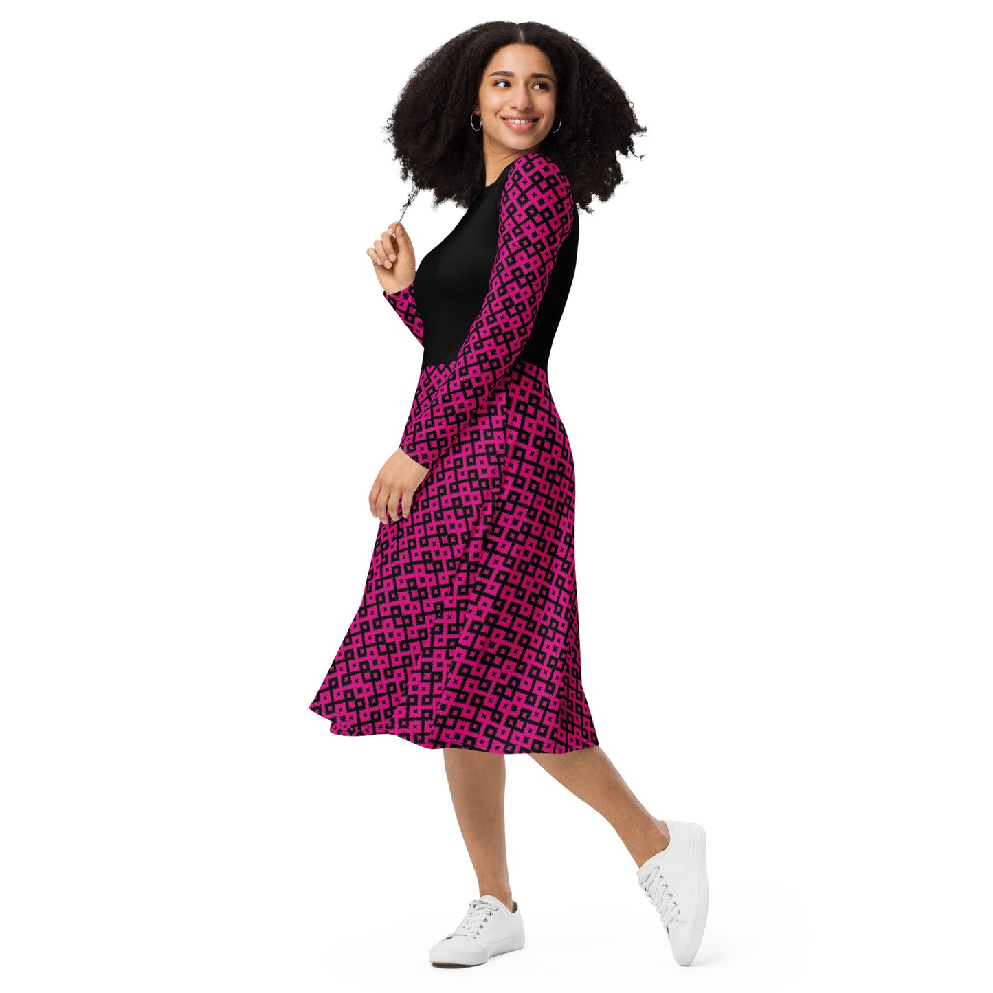 Unbroken Friendship Dress in Brilliant Pink