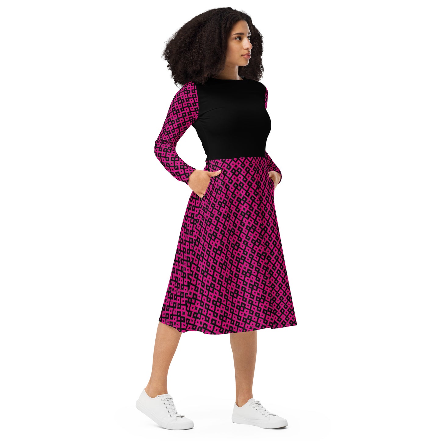 Unbroken Friendship Dress in Brilliant Pink