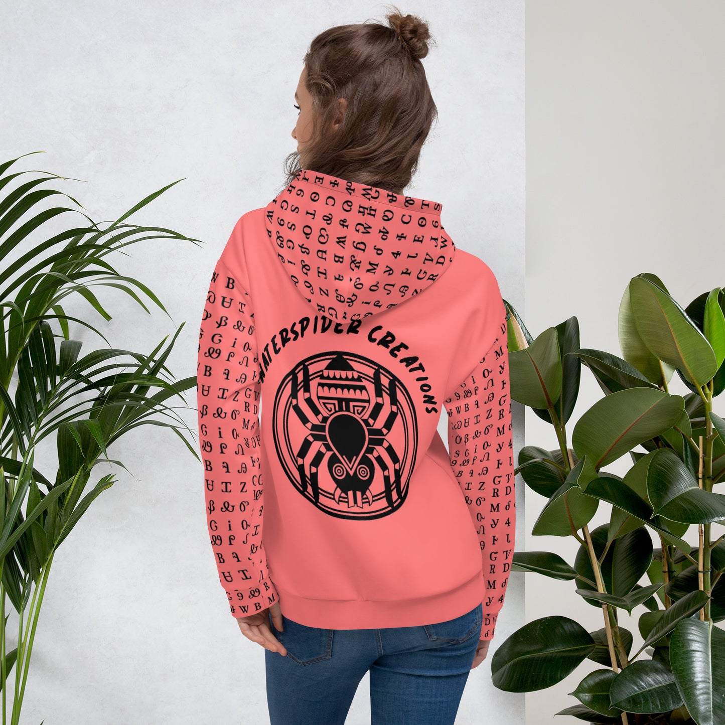 Melon Cherokee Syllabary Hoodie