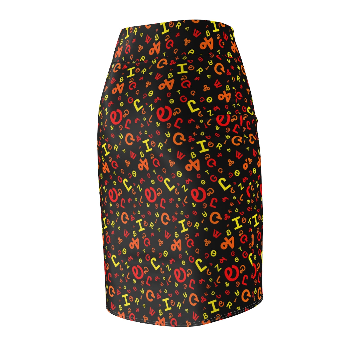 Cherokee Syllabary Fire Women's Pencil Skirt -