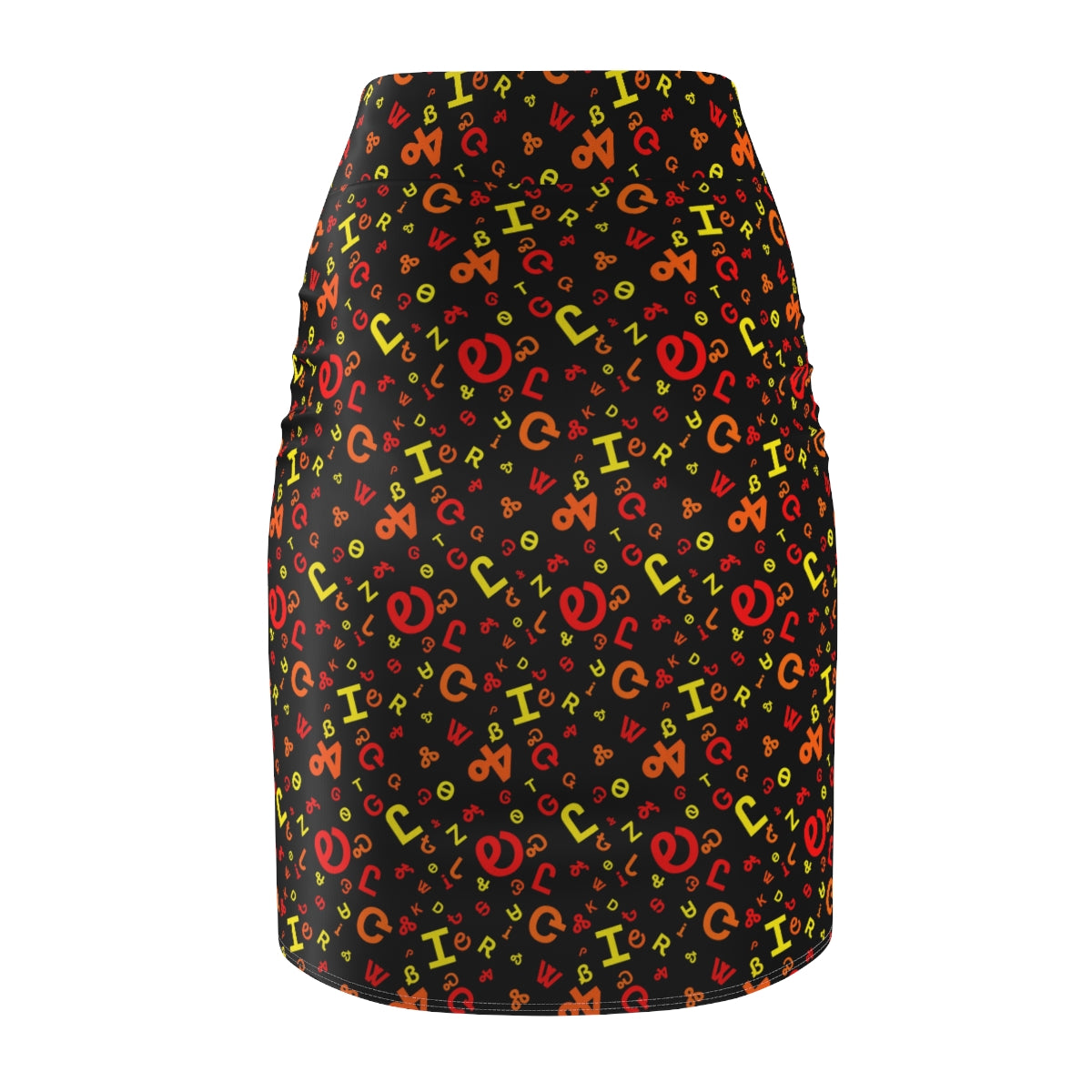 Cherokee Syllabary Fire Women's Pencil Skirt -