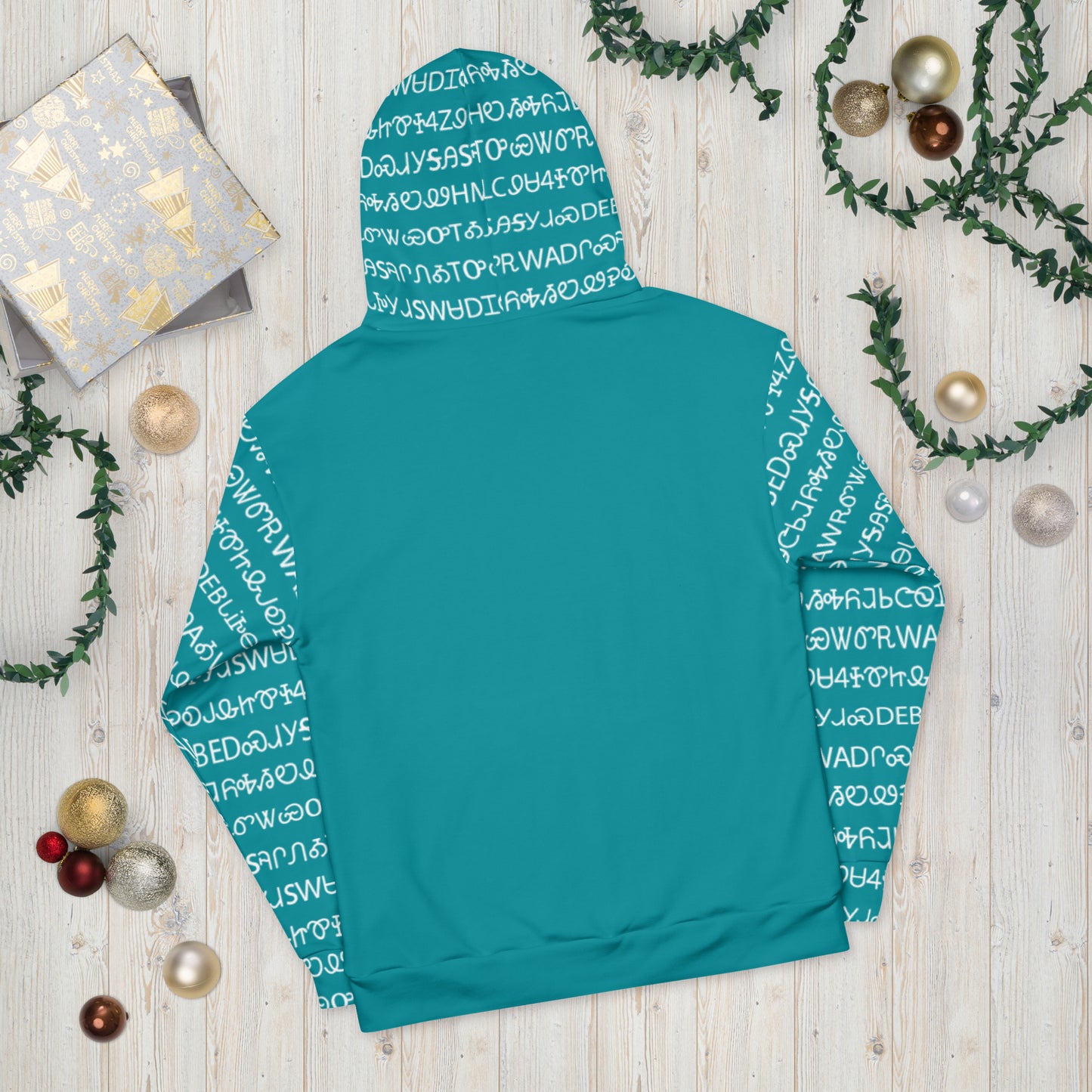 Eastern Blue Syllabary Hoodie