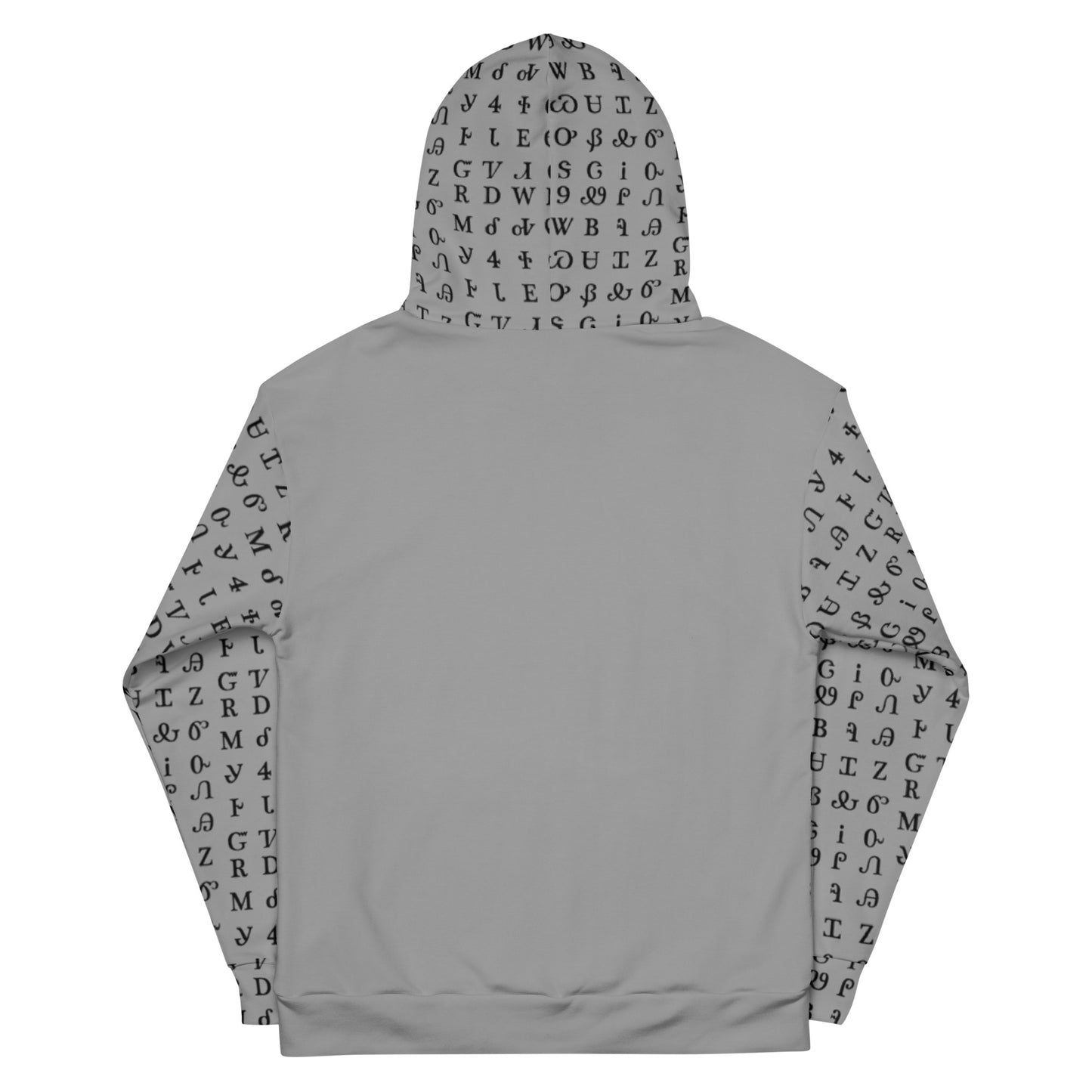 Grey Syllabary Hoodie