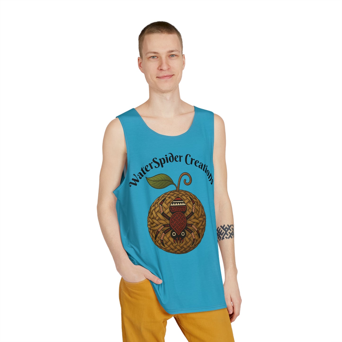 WaterSpider Logo Tank Turquoise
