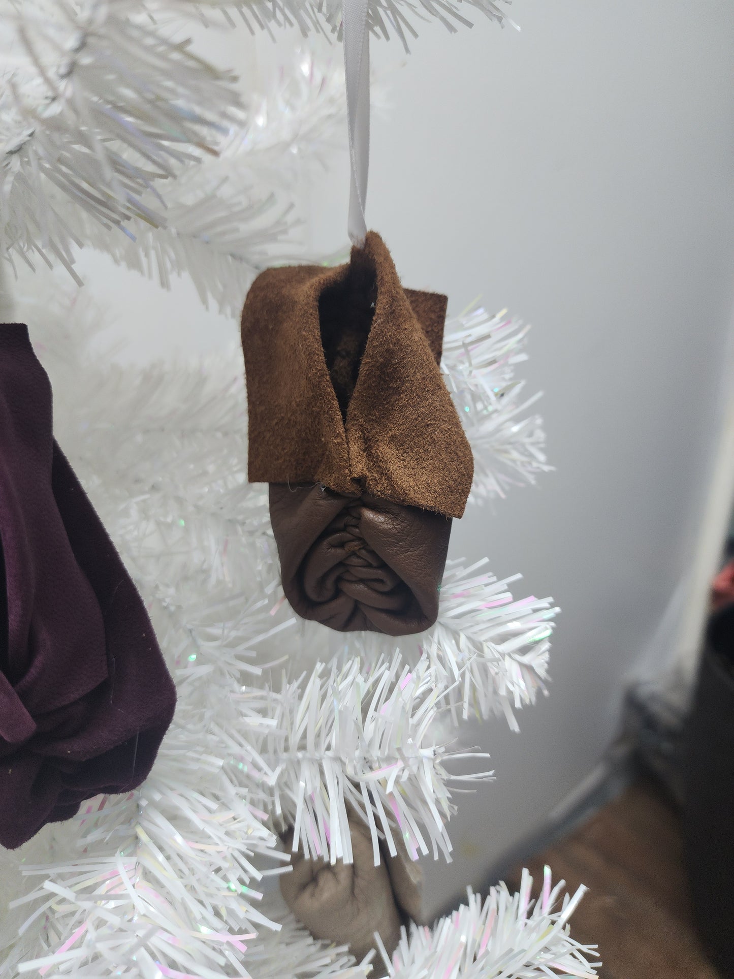 Miniature Puckertoe Moccasin Ornament 2024