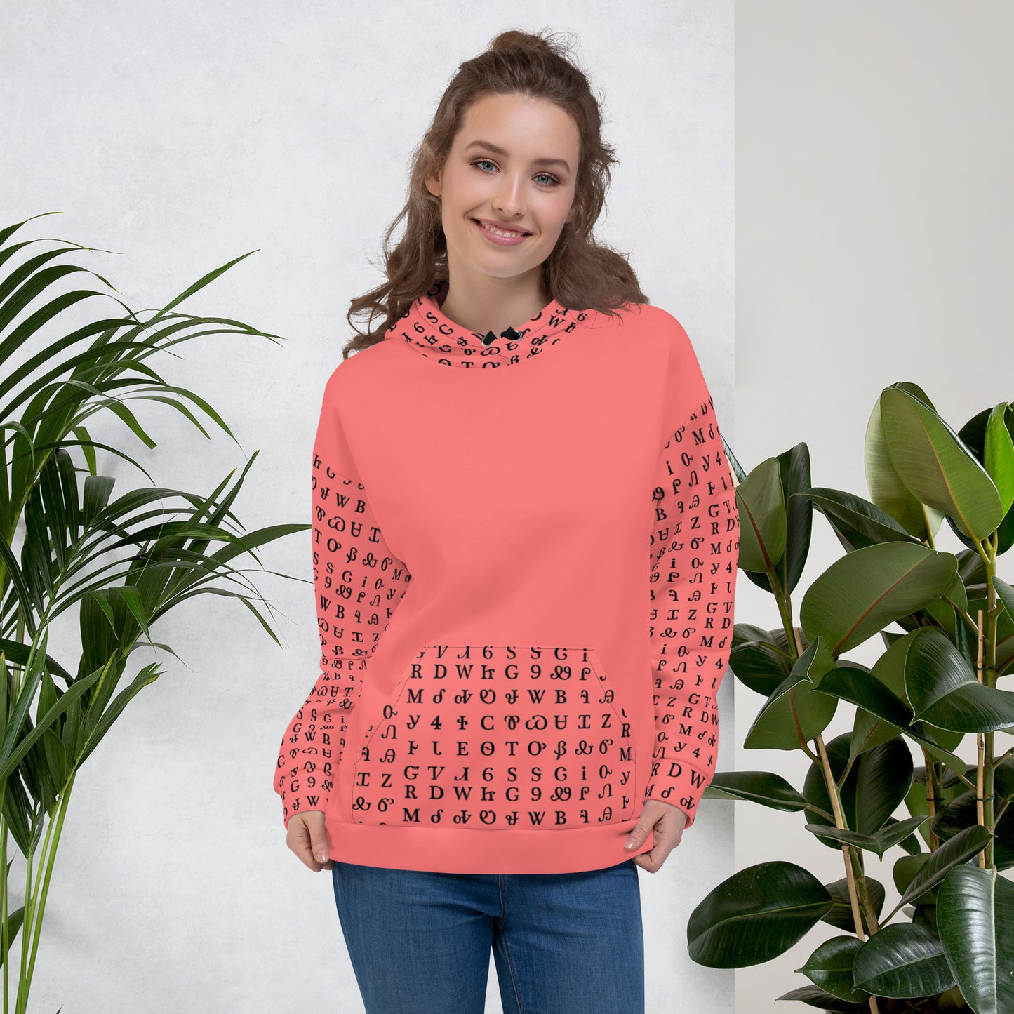 Melon Cherokee Syllabary Hoodie