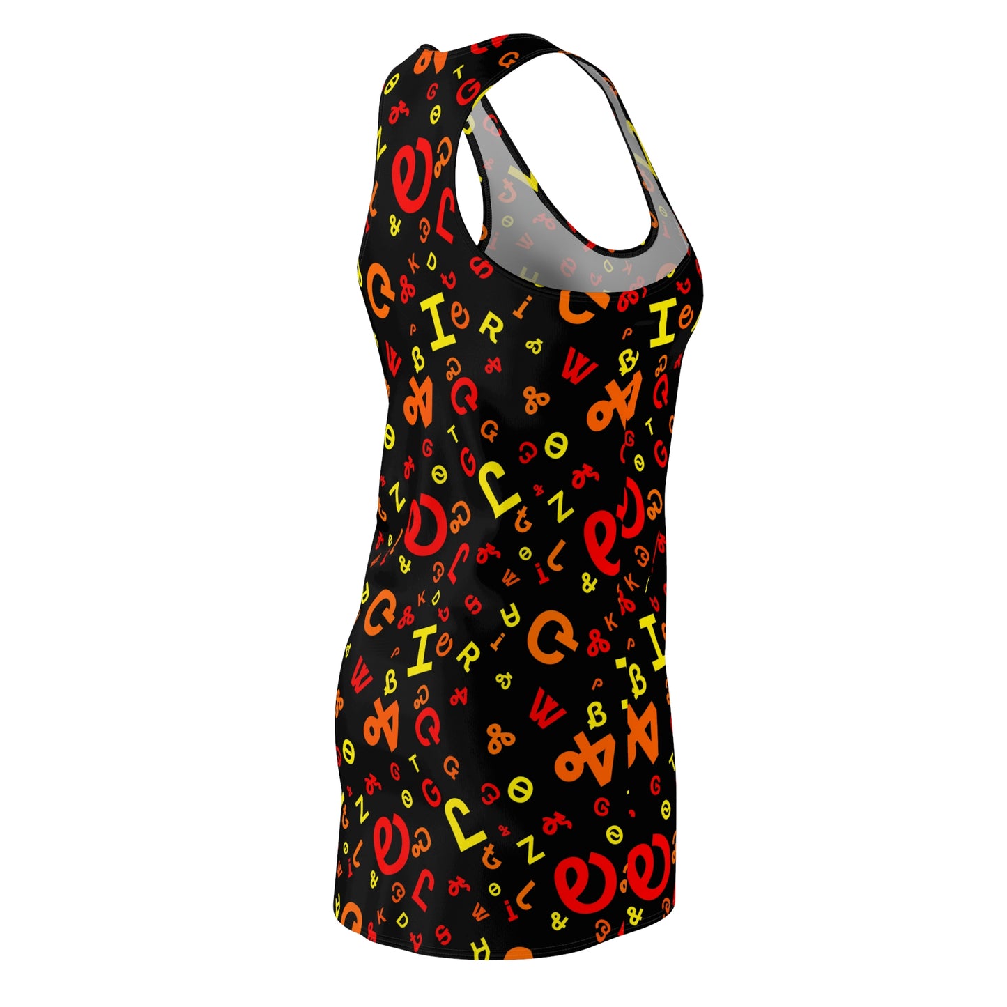 Fire Syllabary Razorback Dress