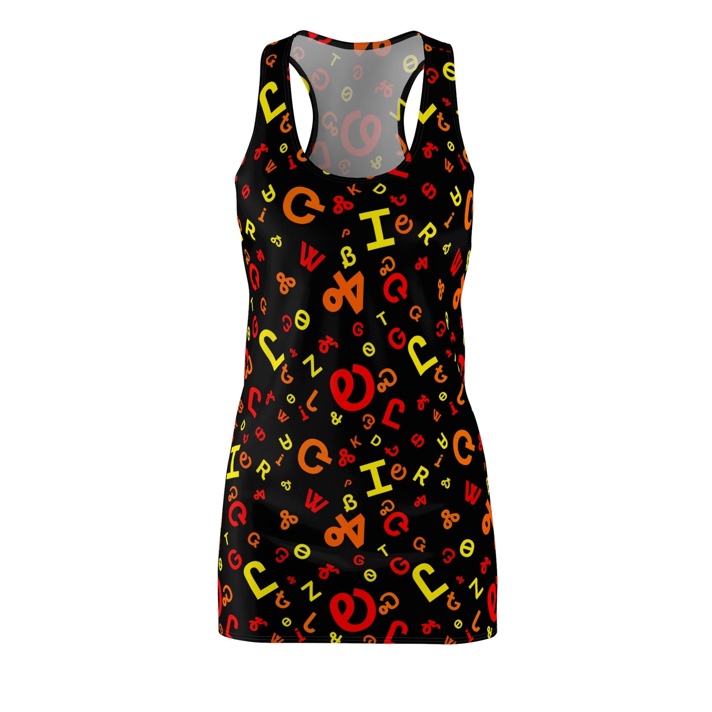 Fire Syllabary Razorback Dress