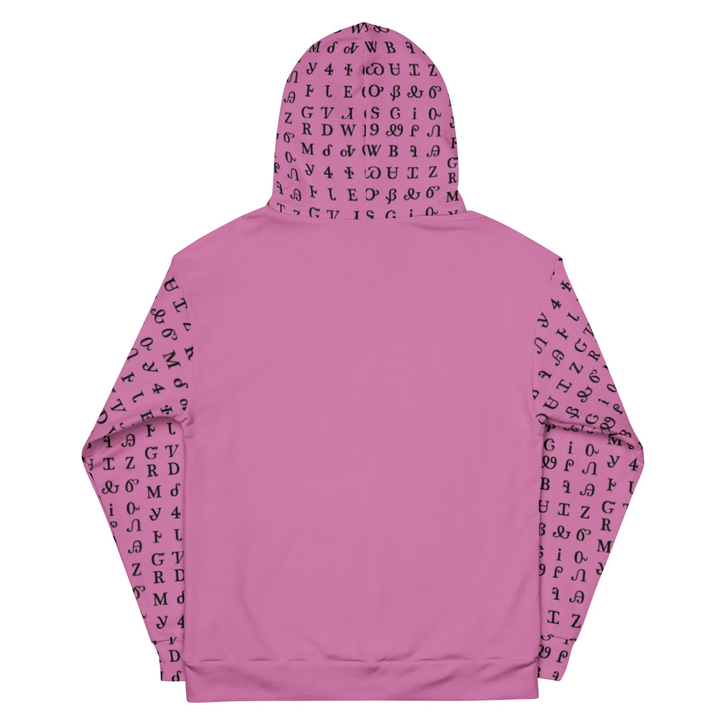 Pink Syllabary Hoodie