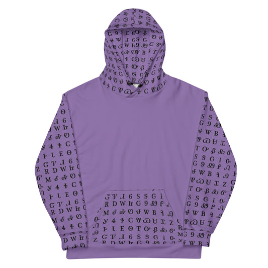 Purple Syllabary Hoodie