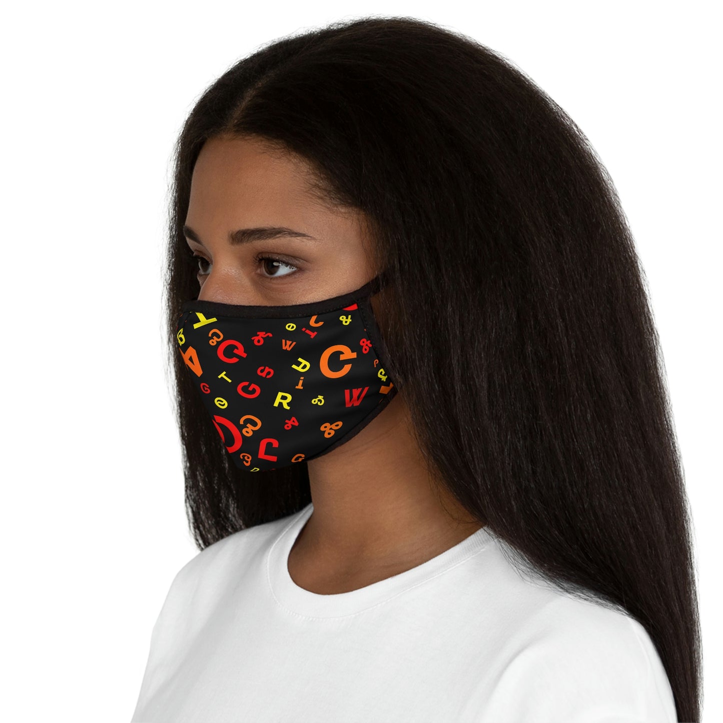 Fire Syllabary Face Mask
