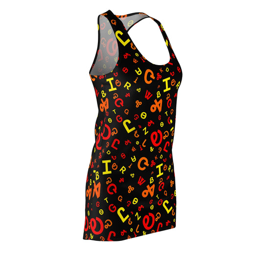 Fire Syllabary Razorback Dress