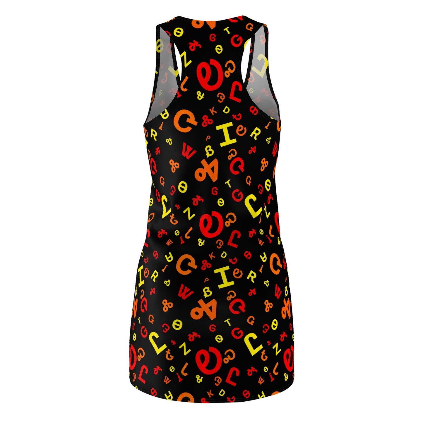 Fire Syllabary Razorback Dress