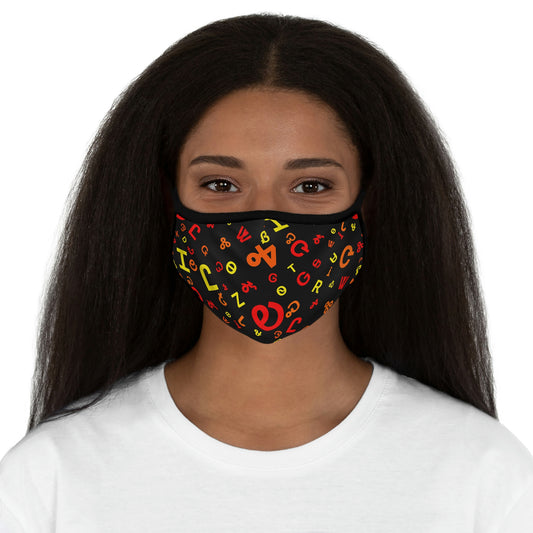 Fire Syllabary Face Mask