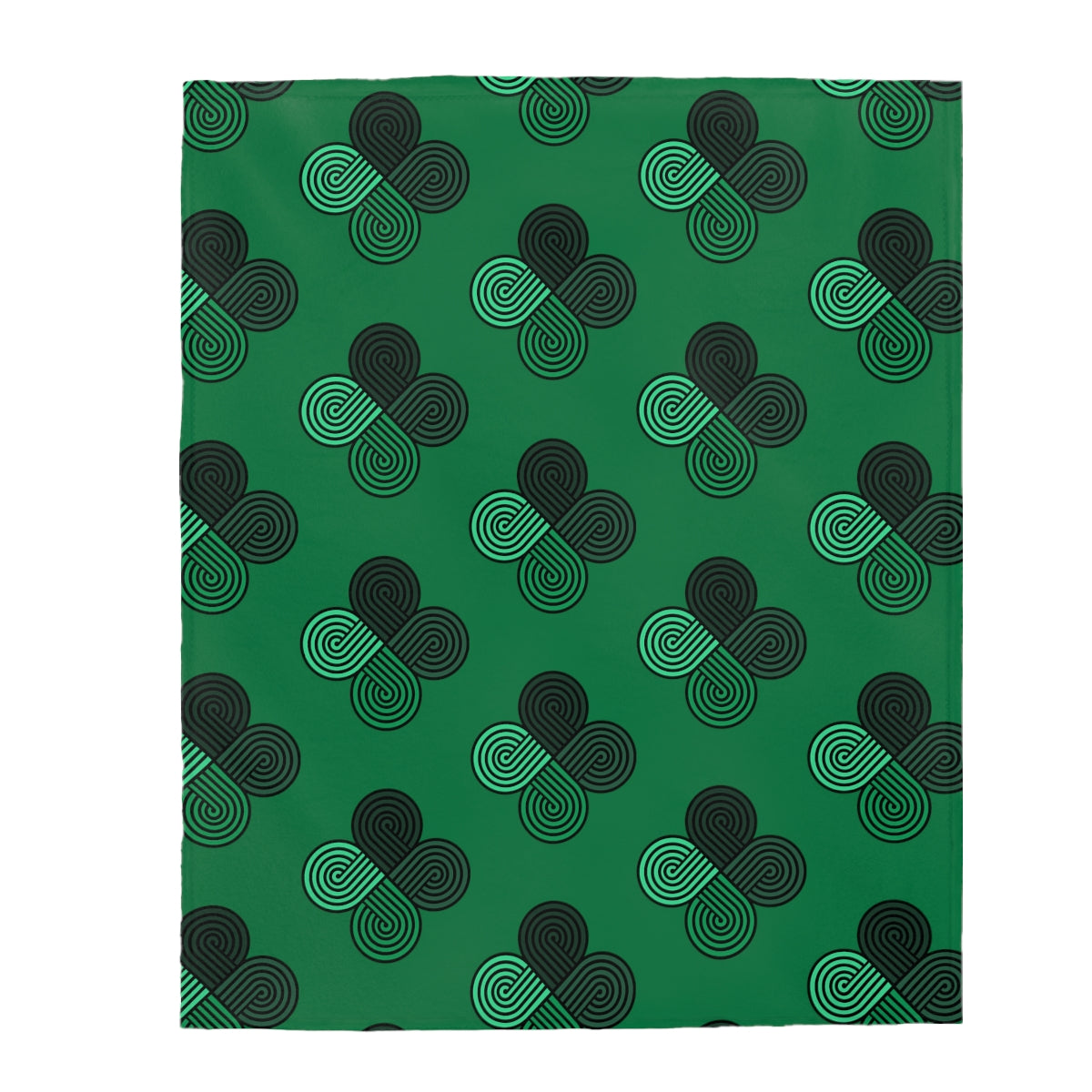Green With Envy Velveteen Plush Blanket